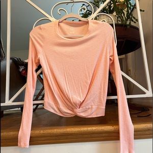 Aerie real soft pink long sleeve